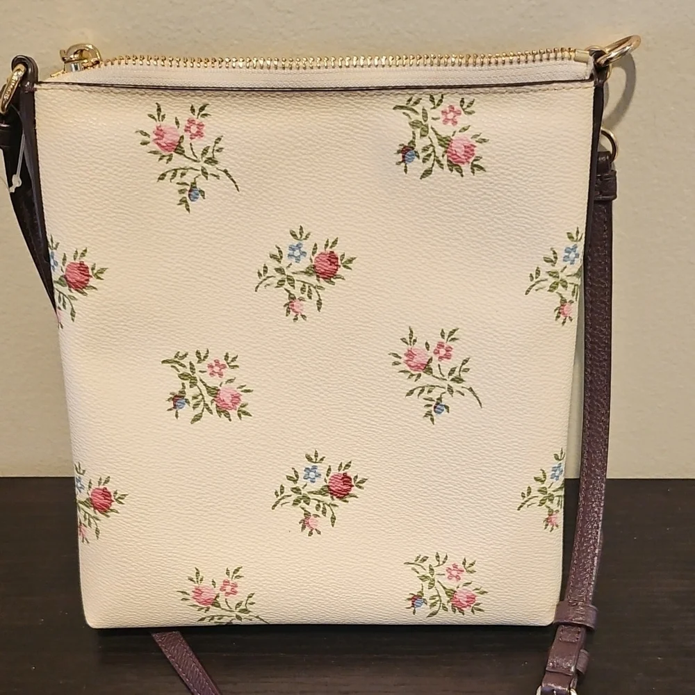 Coach Cream Floral Crossbody Bag - Picture 2 of 5